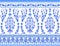 Blue and white floral pattern in turkish style