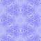 Blue white floral snowflake fractal seamless pattern