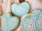 Blue and White Floral Sugar Cookie