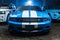 Blue-white Ford Mustang tuning
