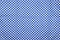 Blue and white gingham cloth background