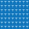 Blue White Hanukkah background, Blue White Menorah seamless pattern