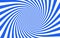 Blue and white hypnotic spiral background . Design style