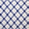 Blue And White Knit Fabric With Large Knit Diamonds