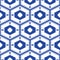 Blue and white mediterranean seamless tile pattern.