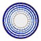 Blue & white persian style plate