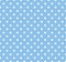 Blue with white polka dots