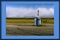 Blue and White Roadside Mail Box In A Photo Frame