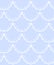 Blue and white scalloped lacy edge embroidery, seamless pattern, vector