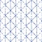 Blue and white shibori traditional fabric tie dye seamless pattern, vector