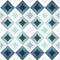 Blue And White Squares A Calm And Meditative Argyle Pattern