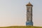 Blue & White stone column Wayside shrine in Moravia (Czech Republic)