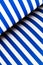 Blue and white striped paper
