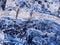 Blue and White Swirled Granite