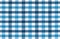 Blue and white tablecloth