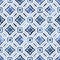 Blue and white watercolor pattern. Ornament in moroccan style hand-drawn. Vector illustration