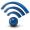 Blue wifi icon