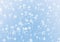 Blue Winter Background with snowflakes