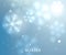 Blue winter horizontal vector background