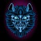 Blue wolf iron emblem