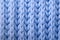 Blue wool knitted background