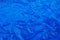 blue wrinkled plastic texture background