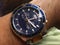 Blue wrist watch casual with lots of funcions