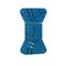 Blue Yarn icon isolated on transparent background. Label for hand made, knitting or tailor shop.