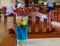 Blue and Yellow Cocktail in Cuba