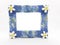 Blue Yellow Colorful Antique Vintage Classic Modern Unique Stylish Empty Photo Painting Frame in Various Background 02