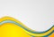 Blue and yellow corporate wavy background