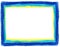 Blue and Yellow Crayon Frame