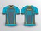 Blue yellow dark grey softball baseball jersey mockup