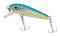 Blue and yellow fishing lure