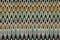 Blue, yellow and grey waves horizontal lines pattern fabric
