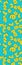 Blue and yellow numbers cute cool bookmark template