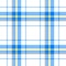 Blue yellow orange check diamond tartan scot plaid fabric material seamless pattern