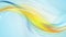 Blue yellow smooth flowing waves video animation