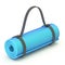 Blue yoga gym floor mat 3D