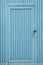 Blue zinc metal door