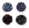 Blueberries, bilberries, blackberries and mulberries