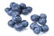 Blueberries isolated on white background. Superfood antioxidant berries.