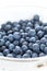 Blueberries in siev