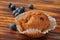 Blueberry bran muffin