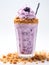 Blueberry cheesecake milkshake