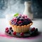 Blueberry Cranberry Tart with Fresh Berries Topping
