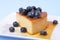 Blueberry flan