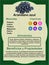 Blueberry infographic label Health benefits