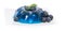 Blueberry Jello isolated on white