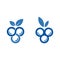 Blueberry logo design concept. Forest fruit creative symbol template